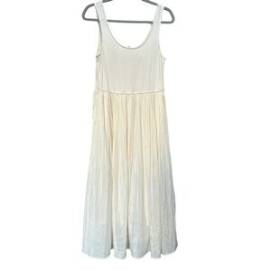 Hem & Thread Cream Maxi Midi Dress